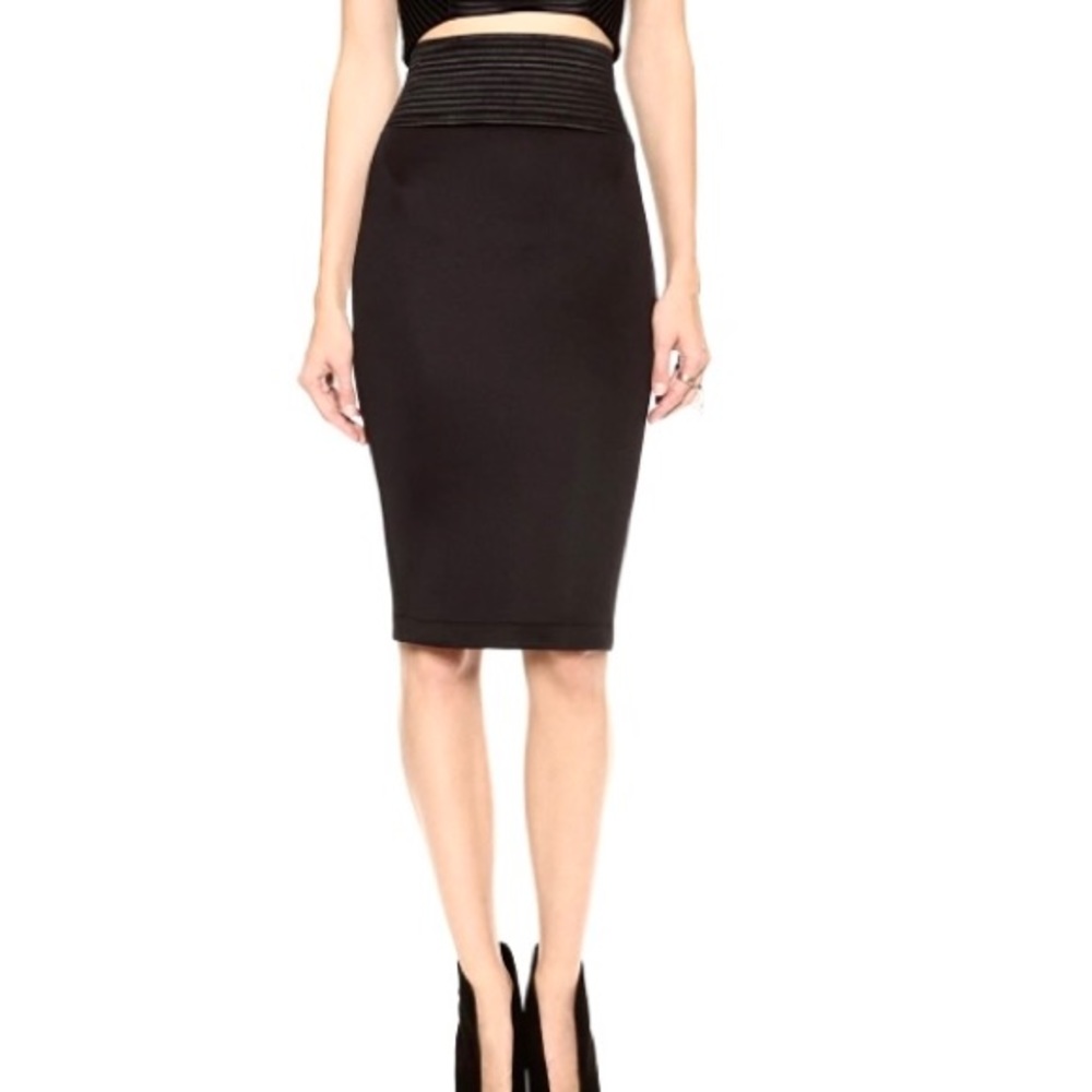 Robert Rodriguez High Waist Pencil Skirt Black, Size 2